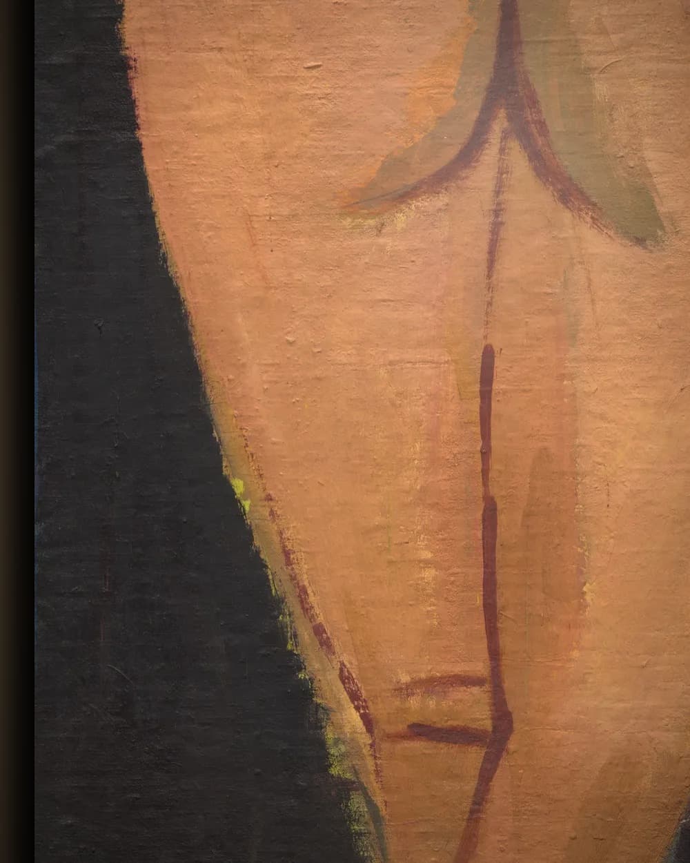 Materiaal en afwerking van Naaktfiguur in het wisselframe