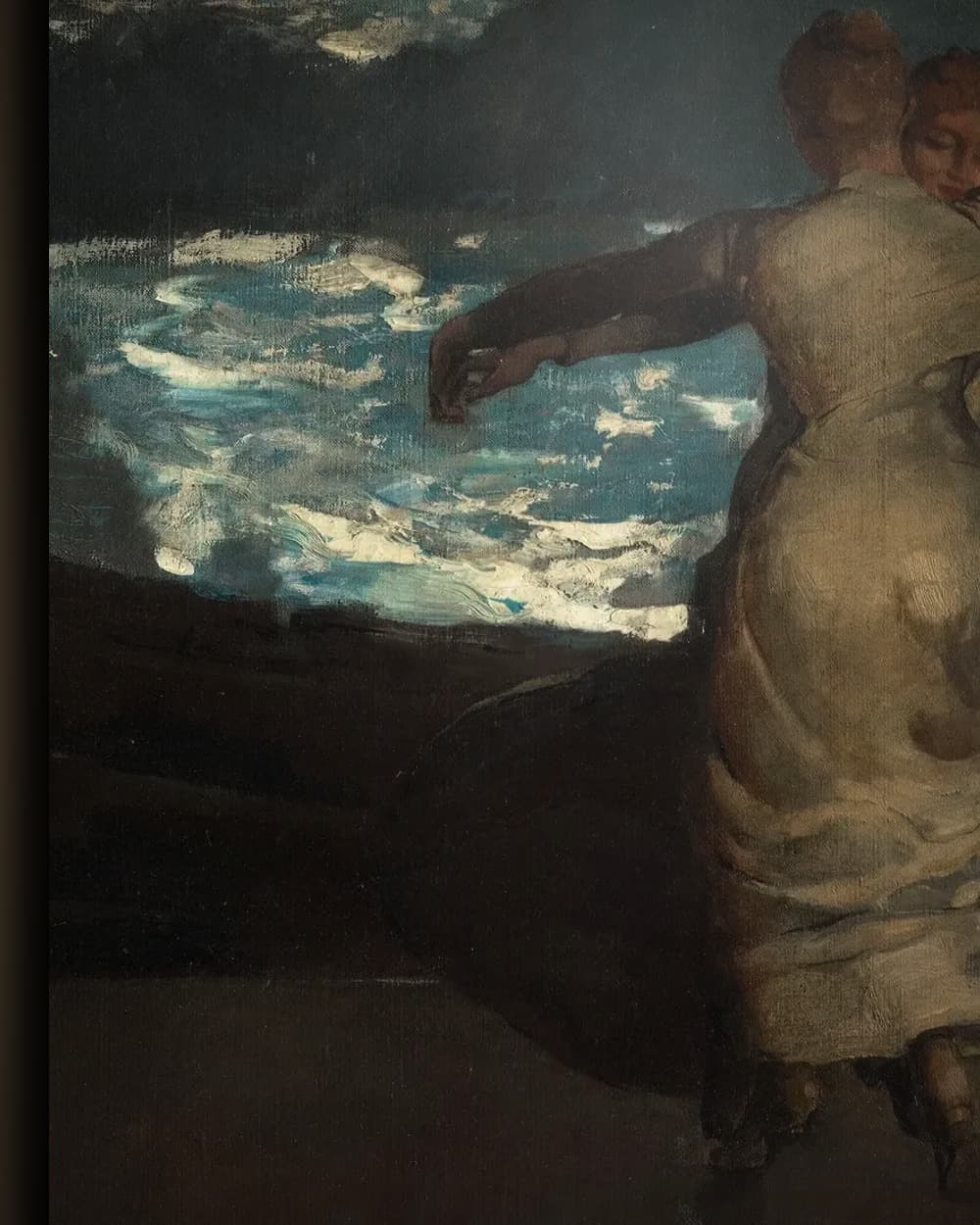 Materiaal en afwerking van Zomernacht in het wisselframe