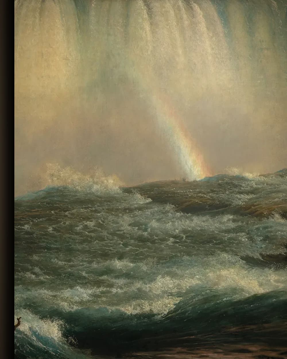 Materiaal en afwerking van Niagarawatervallen met regenboog in het wisselframe