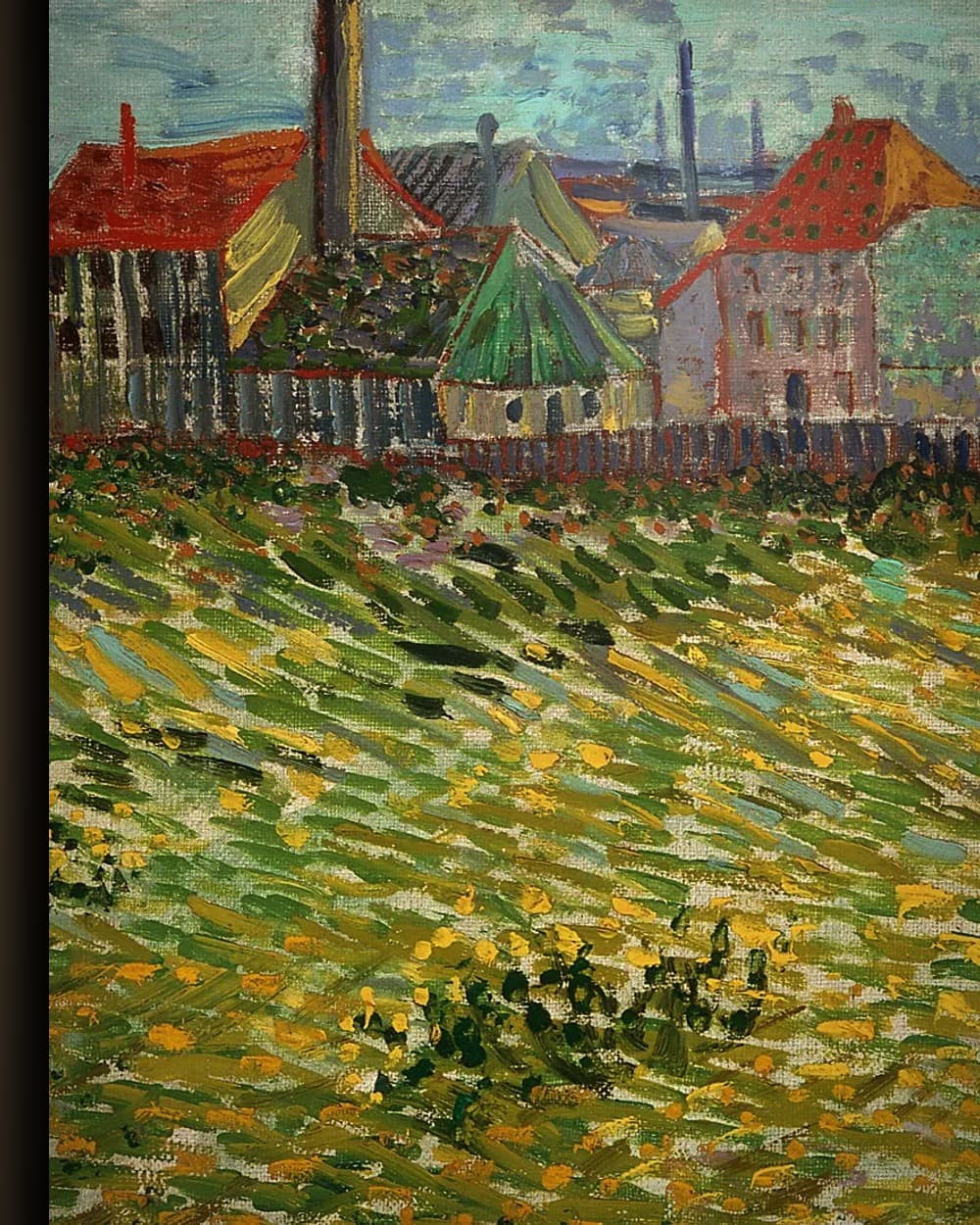 Materiaal en afwerking van Fabrieken bij Clichy in het wisselframe