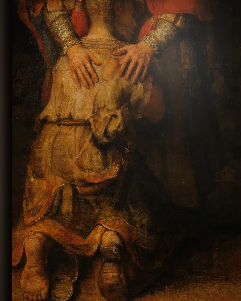 Materiaal en afwerking van De Anatomische Les van Dr. Nicolaes Tulp in het wisselframe