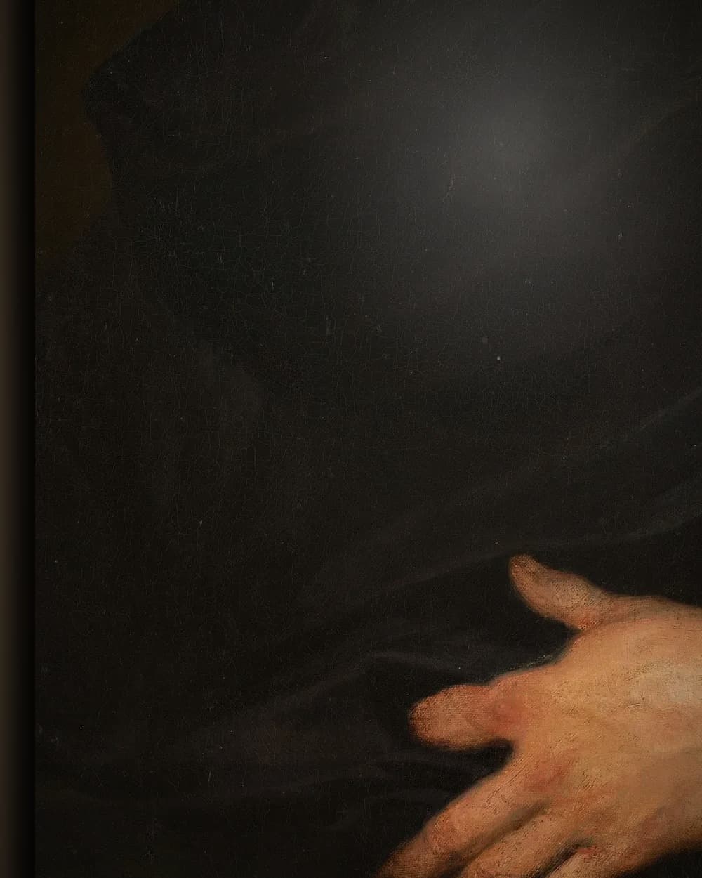 Materiaal en afwerking van Portret van een man in het wisselframe