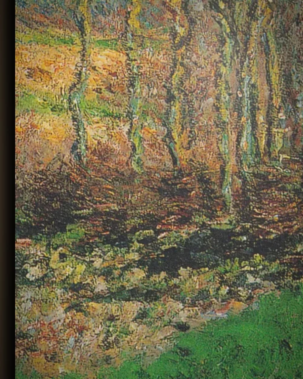 Materiaal en afwerking van Winterlandschap bij Giverny in het wisselframe