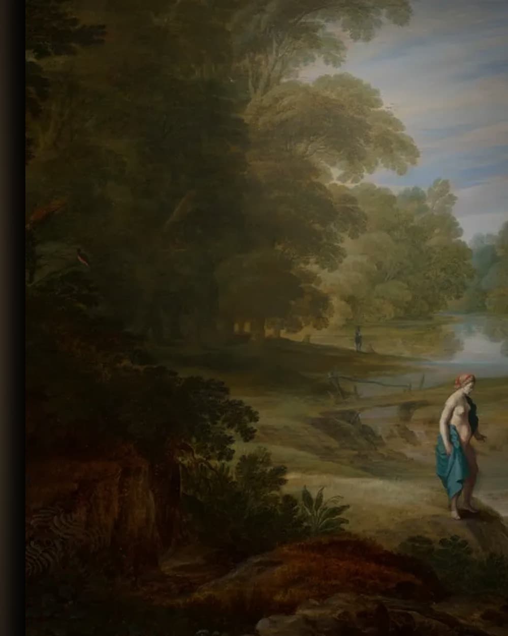 Materiaal en afwerking van Boslandschap in het wisselframe