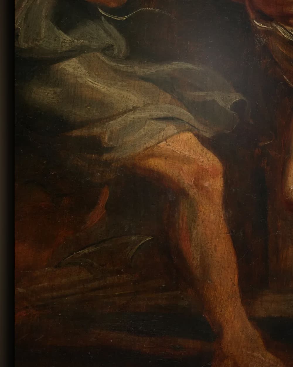 Materiaal en afwerking van De geseling van Christus in het wisselframe