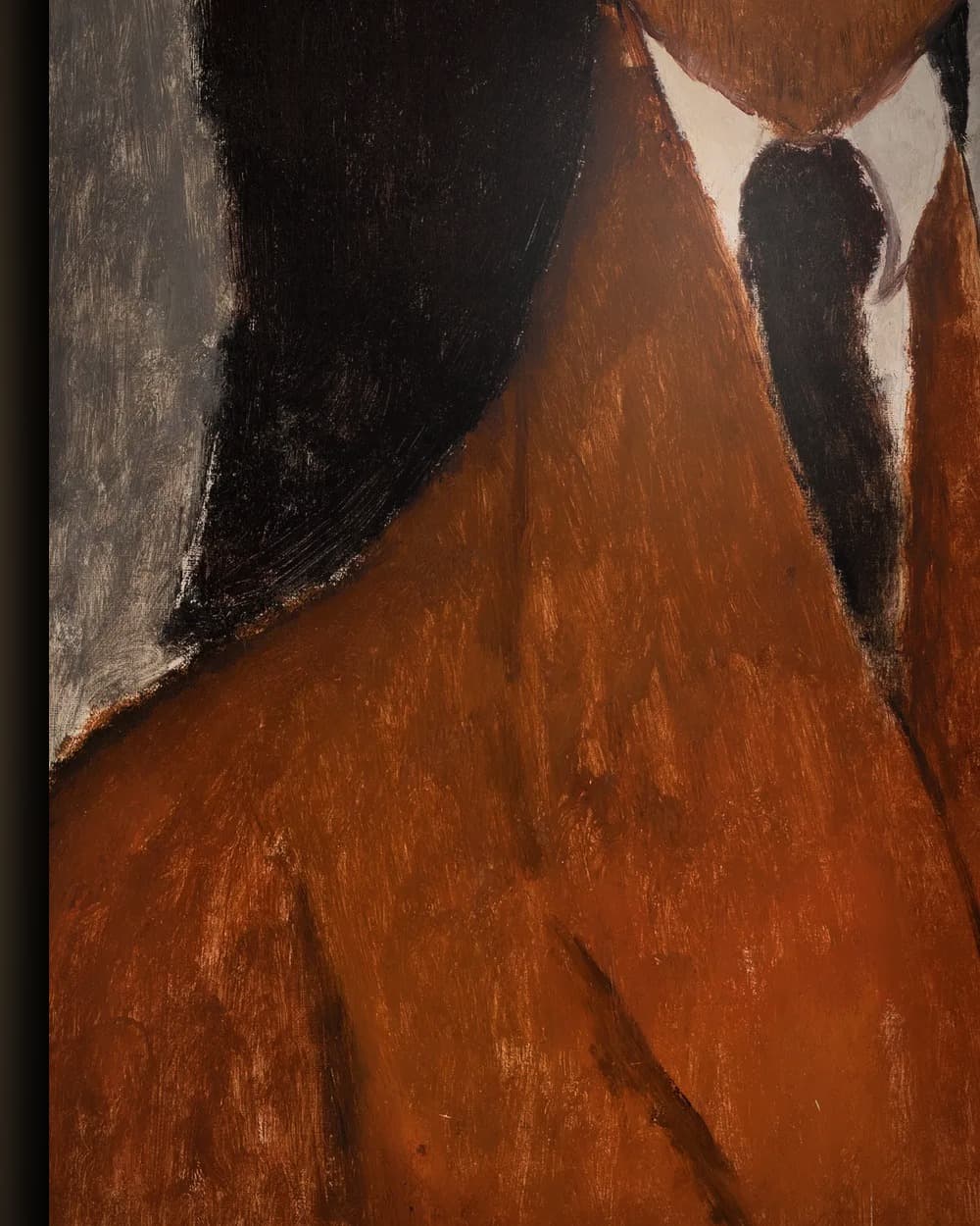 Materiaal en afwerking van Léopold Zborowski in het wisselframe