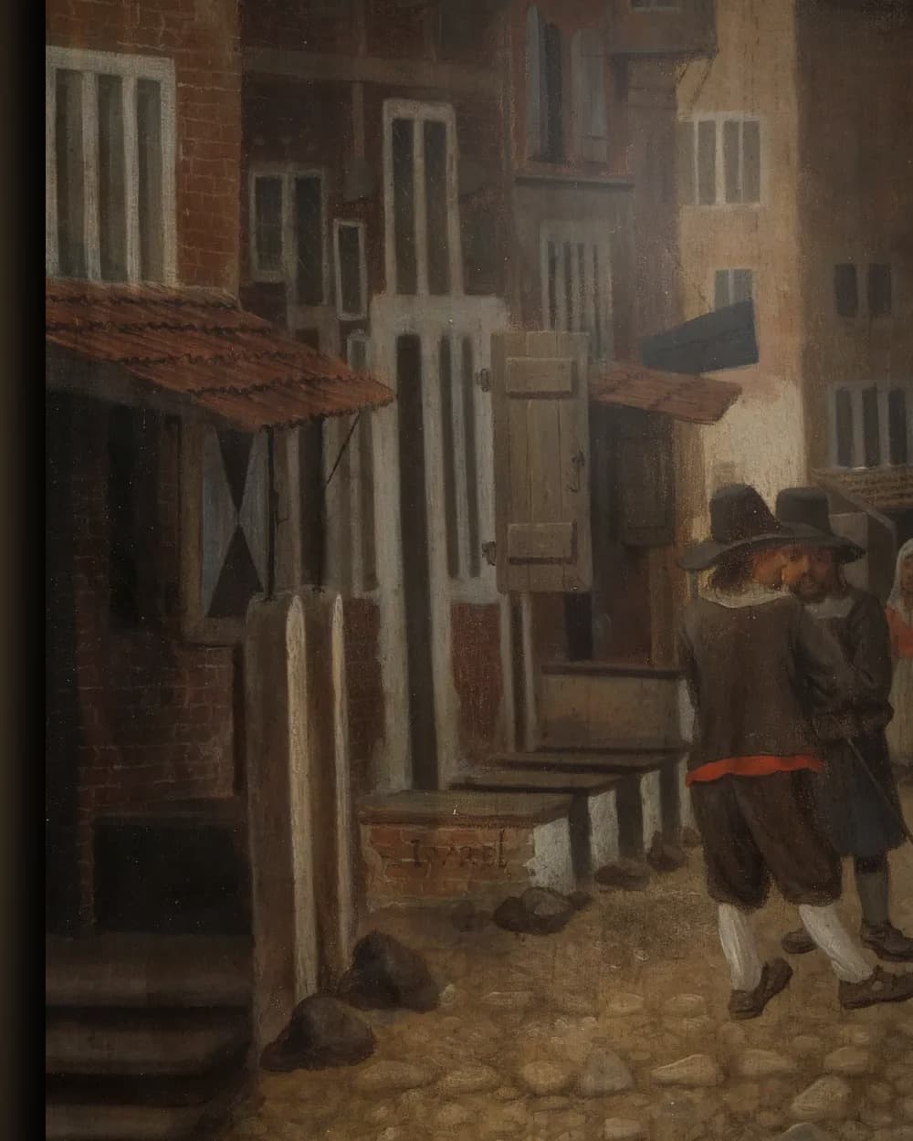 Materiaal en afwerking van Stadsgezicht in het wisselframe
