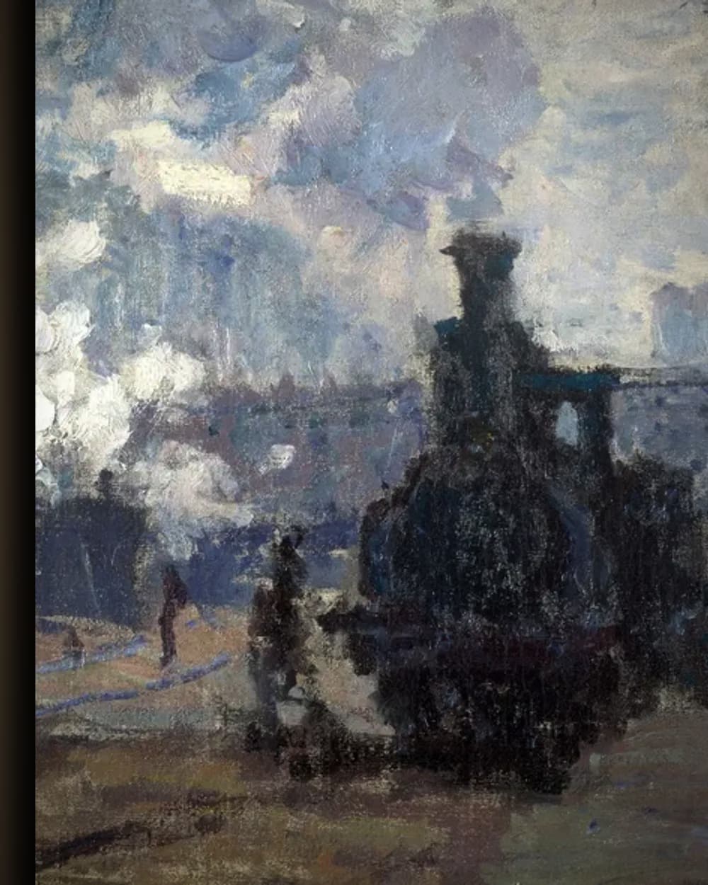 Materiaal en afwerking van Het Gare Saint-Lazare in het wisselframe