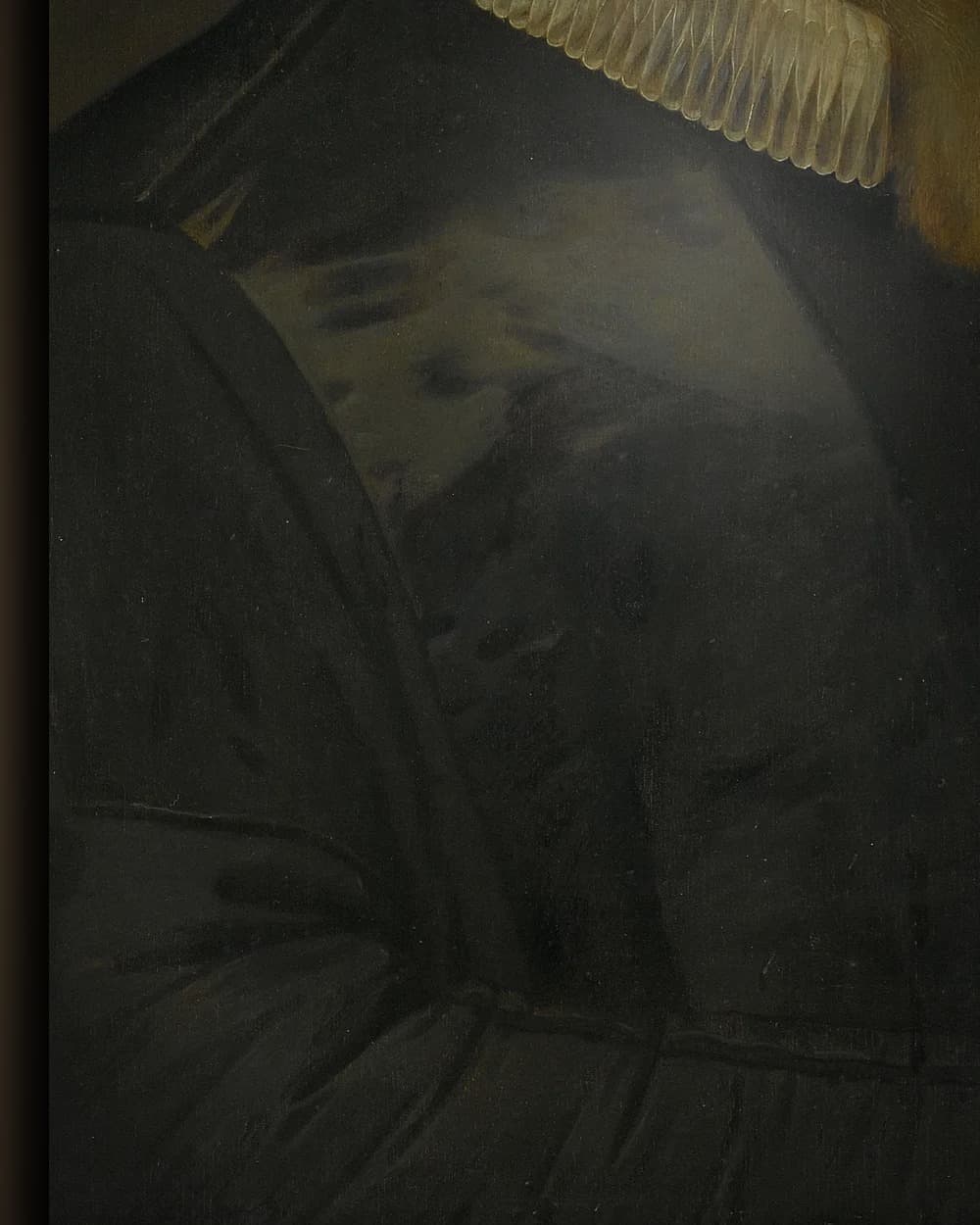 Materiaal en afwerking van Portret van Anthony de Wale in het wisselframe