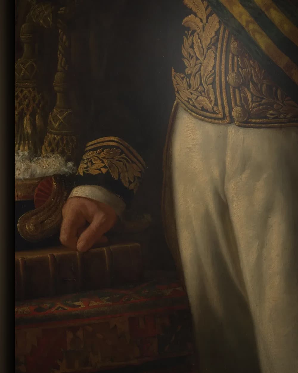 Materiaal en afwerking van James Loudon (1824-1900), gouverneur-generaal 1871-1875 in het wisselframe