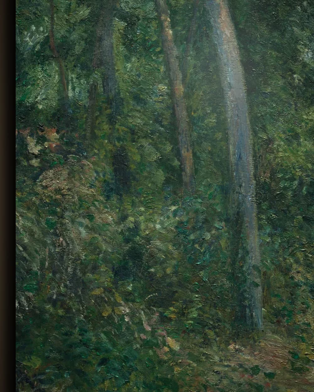 Materiaal en afwerking van Bosrand bij L'Hermitage, Pontoise in het wisselframe