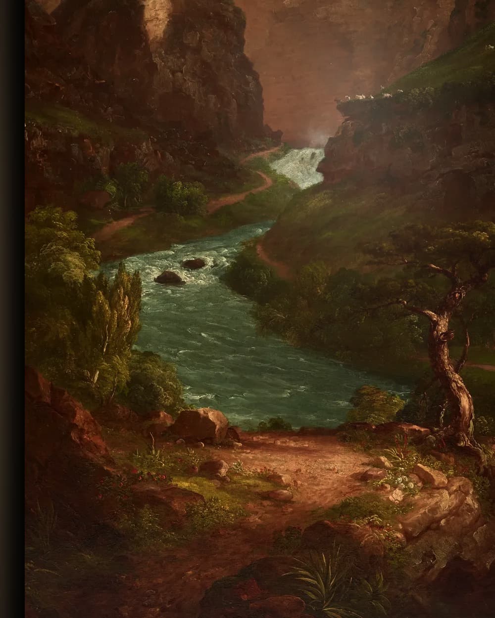 Materiaal en afwerking van Kasteel aan de rivier in het wisselframe