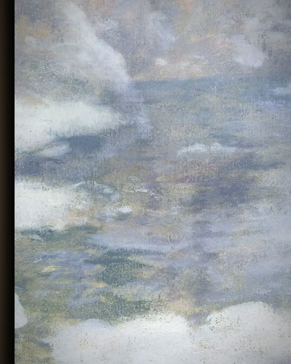 Materiaal en afwerking van Winter Harmony (ca. 1890-1900) in het wisselframe