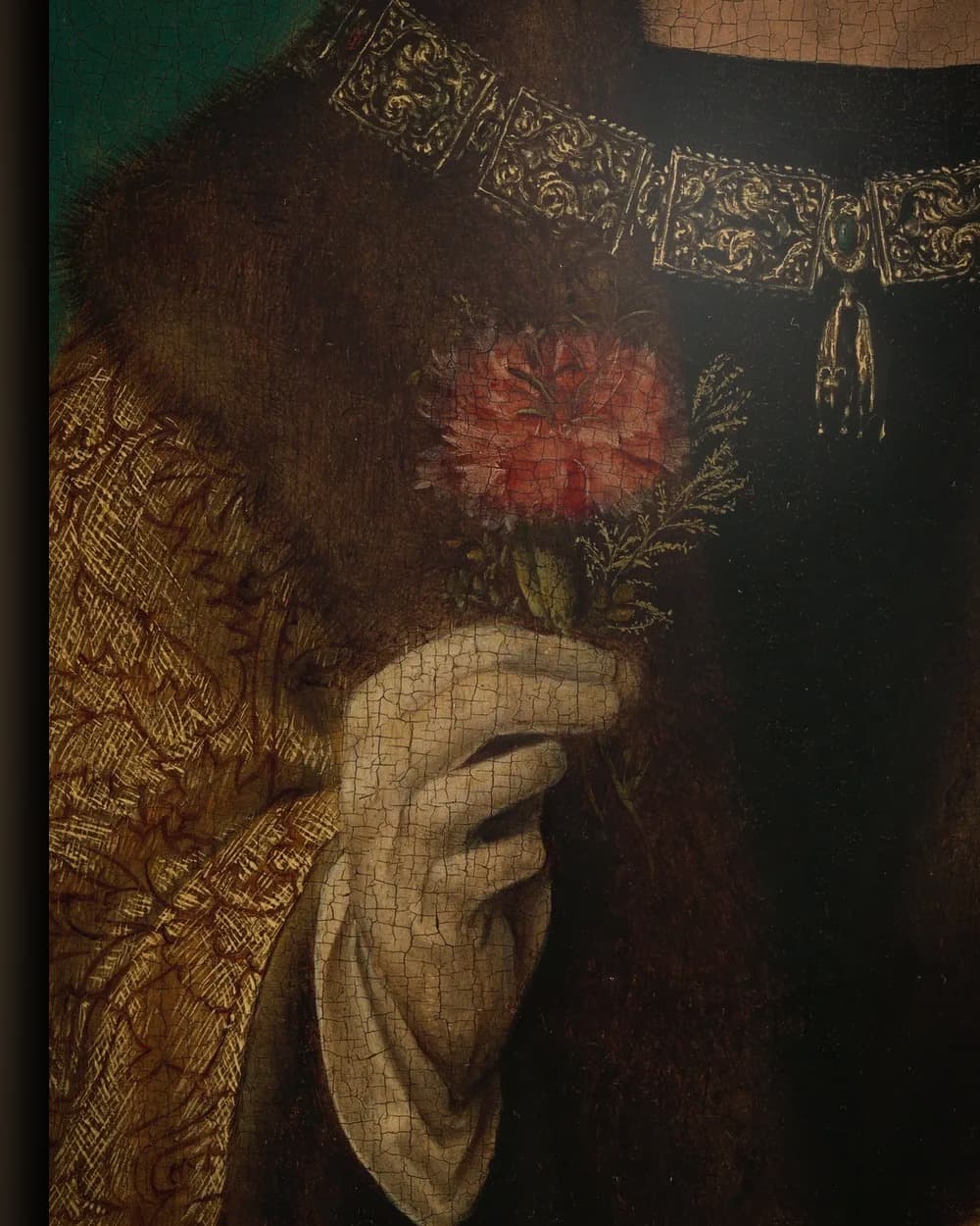 Materiaal en afwerking van Maximiliaan I (1459-1519), keizer van het Heilige Roomse Rijk in het wisselframe