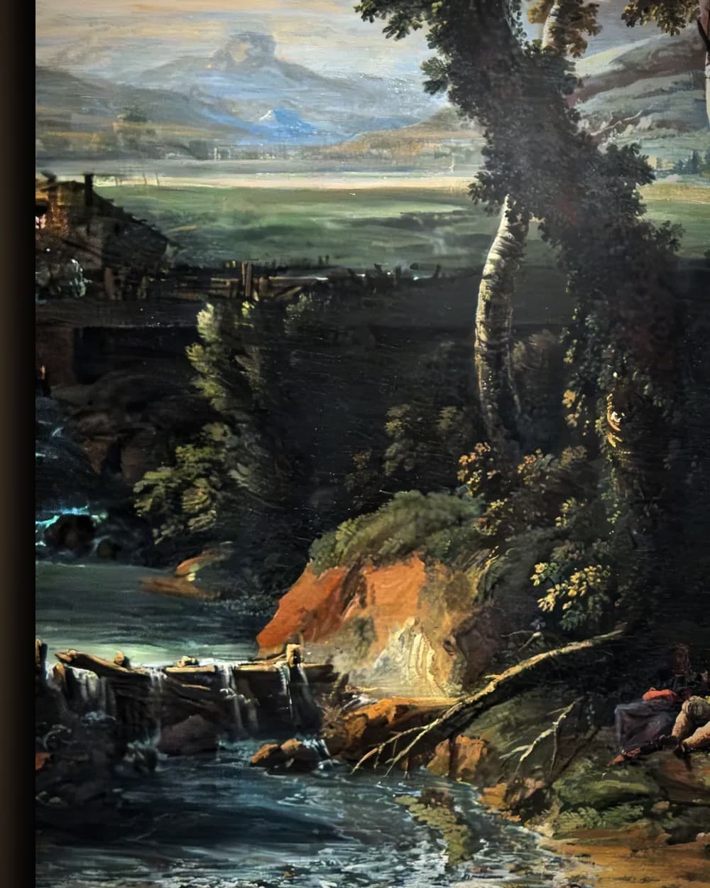 Materiaal en afwerking van Dramatisch rivierlandschap in het wisselframe