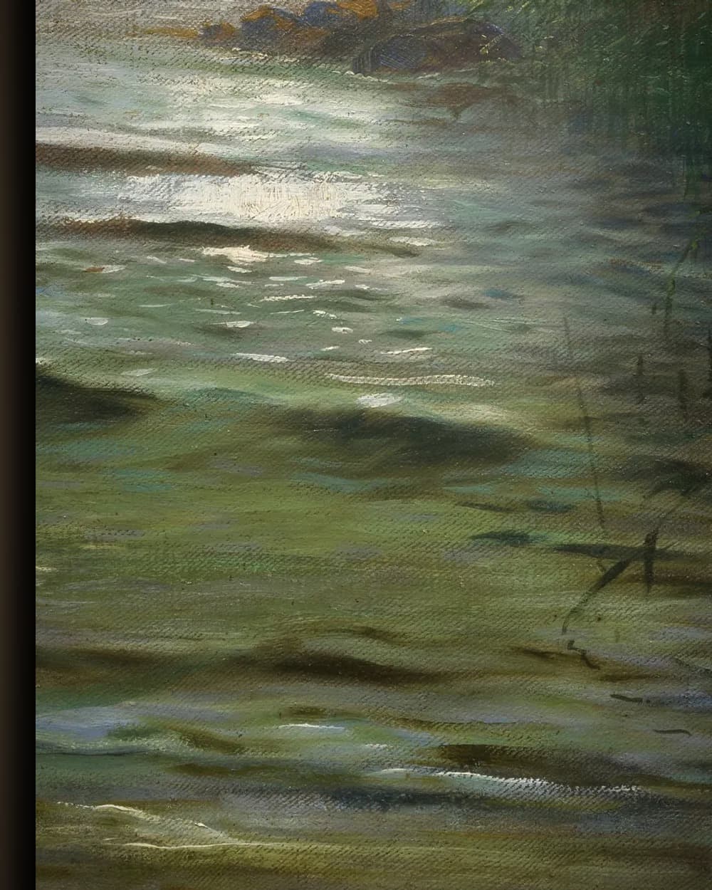 Materiaal en afwerking van Rust aan het water in het wisselframe