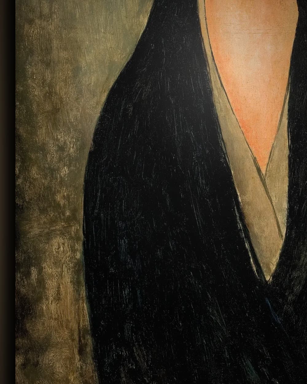 Materiaal en afwerking van Portret van Lunia Czechowska in het wisselframe