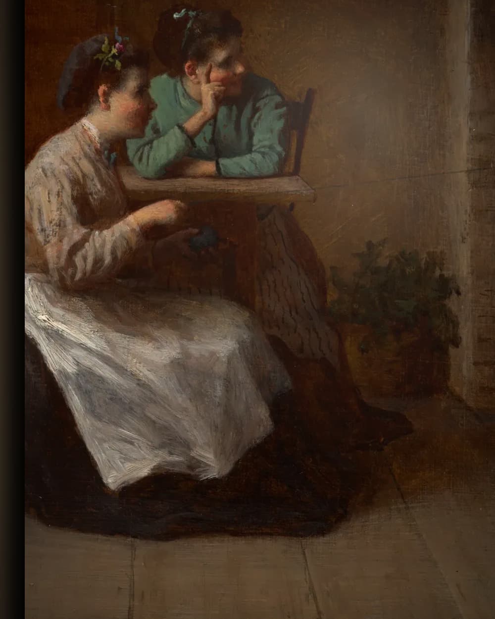 Materiaal en afwerking van Garen winden (interieur van een keuken in Nantucket) in het wisselframe