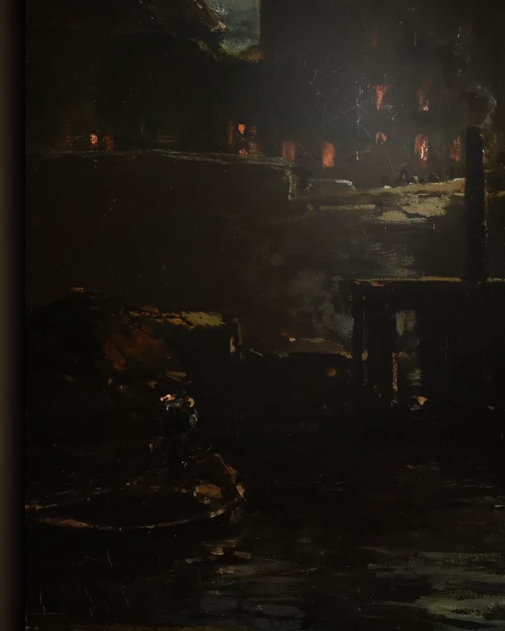 Materiaal en afwerking van Notre Dame bij maanlicht in het wisselframe