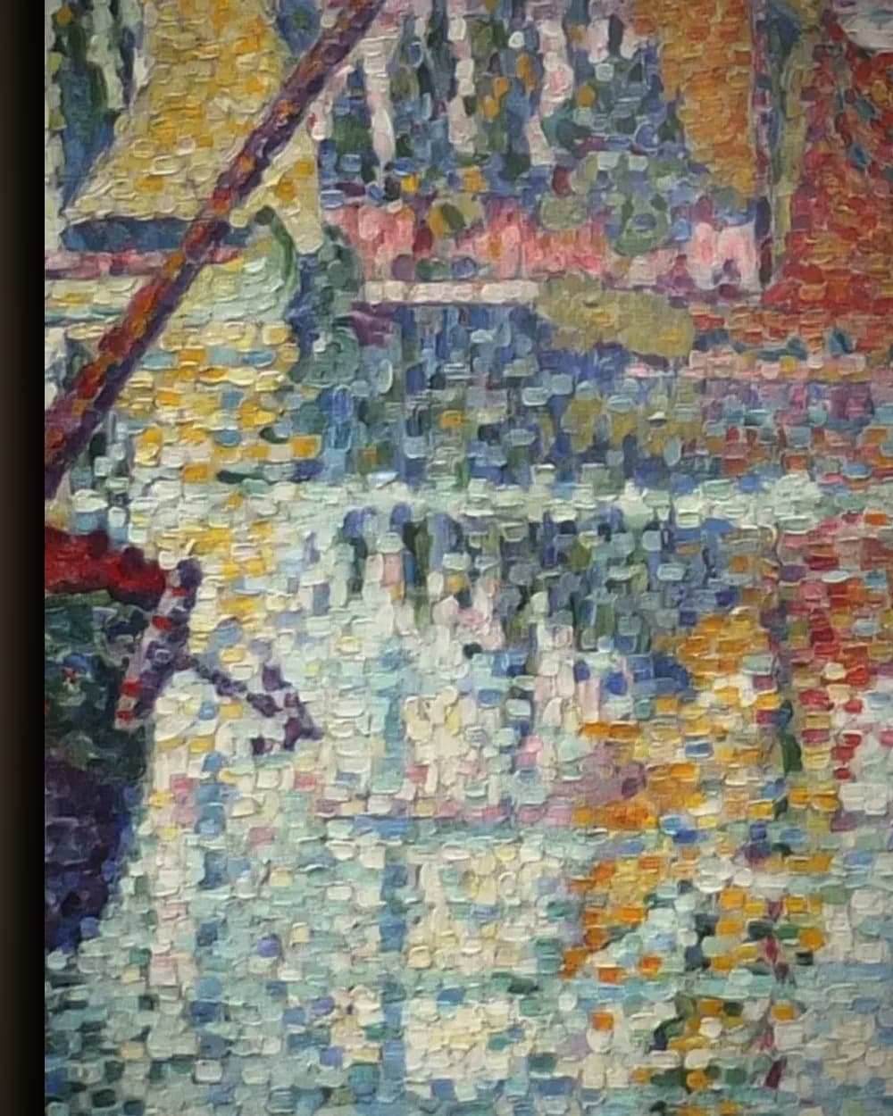 Materiaal en afwerking van Santa Maria della Salute, Venetië in het wisselframe
