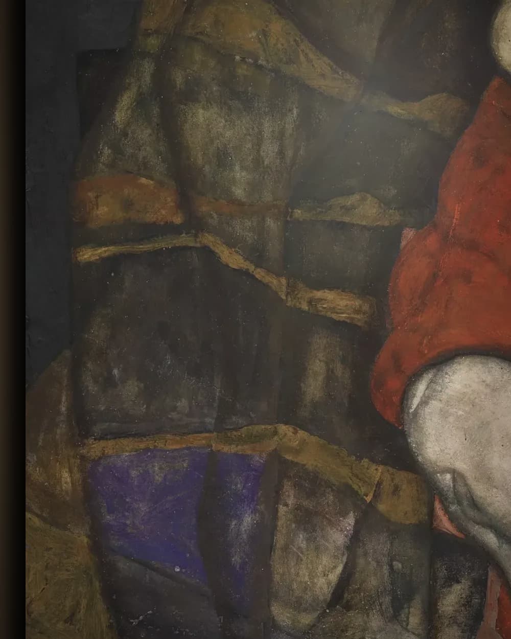 Materiaal en afwerking van Jonge moeder in het wisselframe