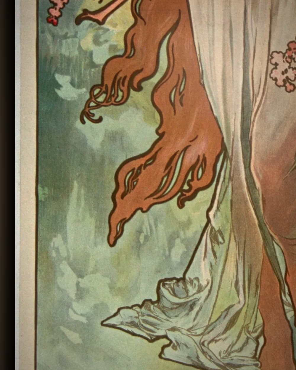 Materiaal en afwerking van Les Saisons (serie van 4) in het wisselframe