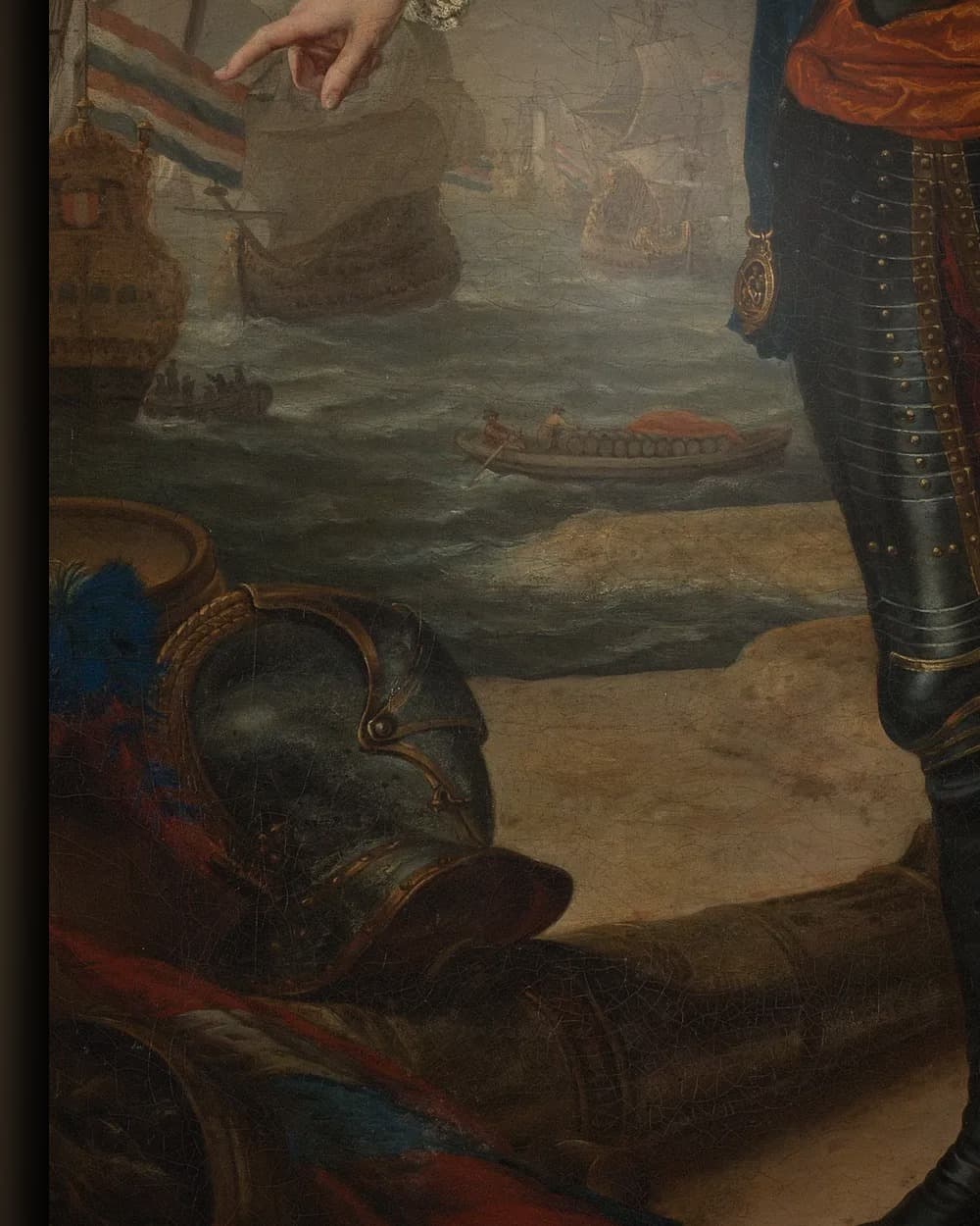 Materiaal en afwerking van Portret van Willem IV, 1711-1751, prins van Oranje-Nassau in het wisselframe
