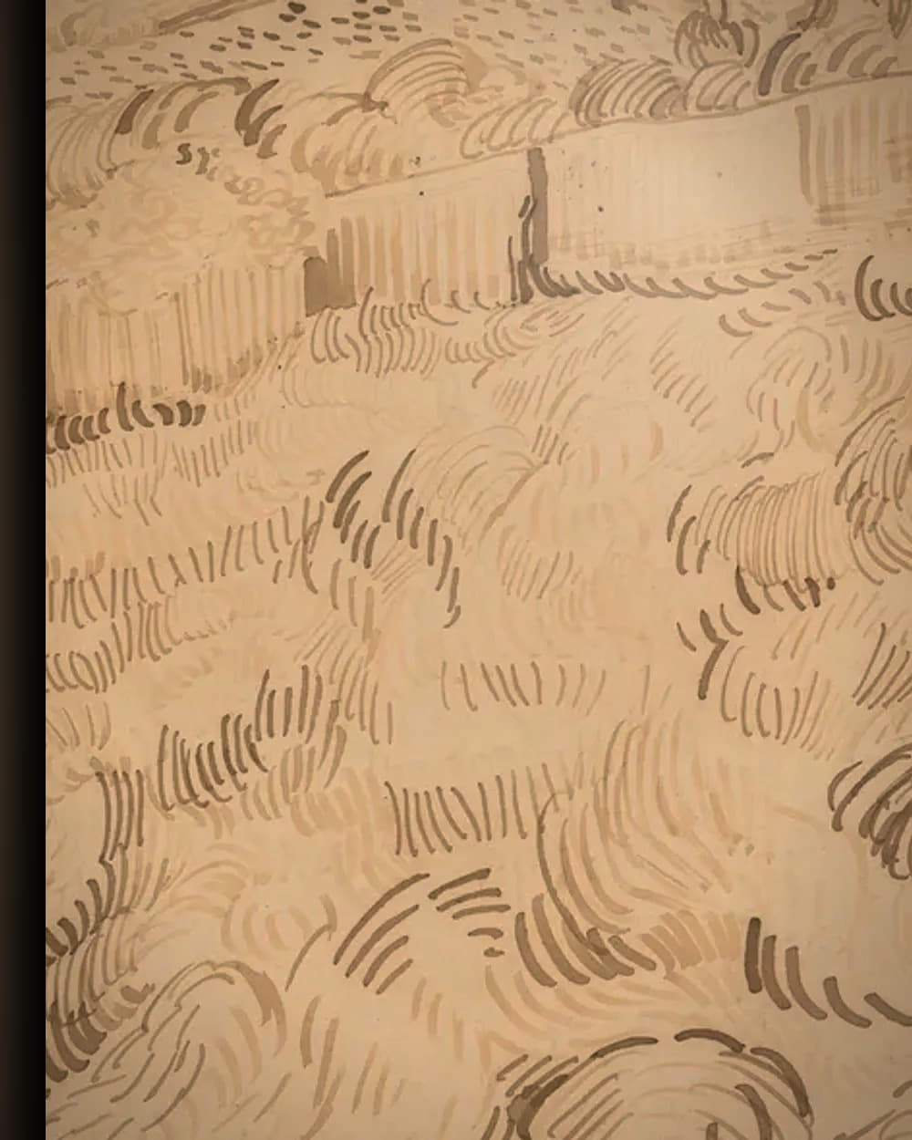 Materiaal en afwerking van Omheind korenveld na een storm in het wisselframe