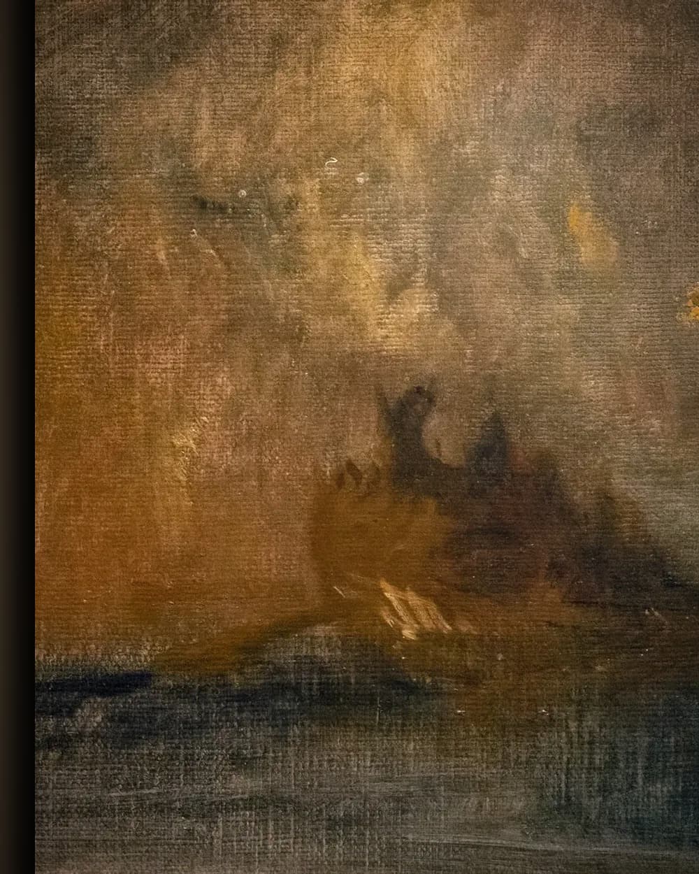 Materiaal en afwerking van Ulysses bespot Polyphemus in het wisselframe