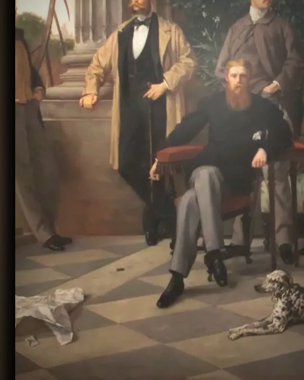 Materiaal en afwerking van De Cercle de la rue Royale in het wisselframe