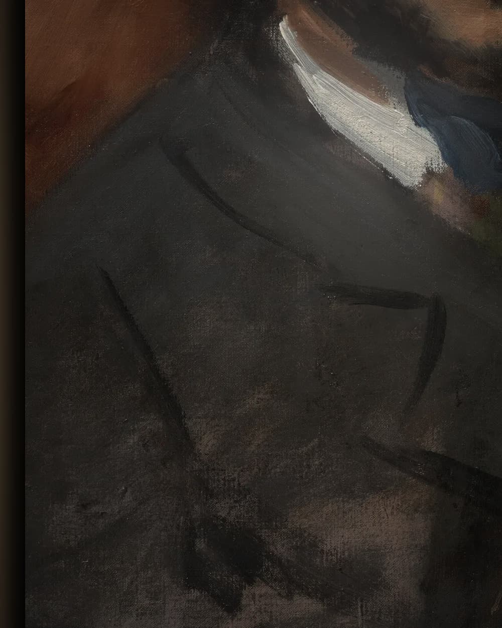 Materiaal en afwerking van Portret van Renoir in het wisselframe