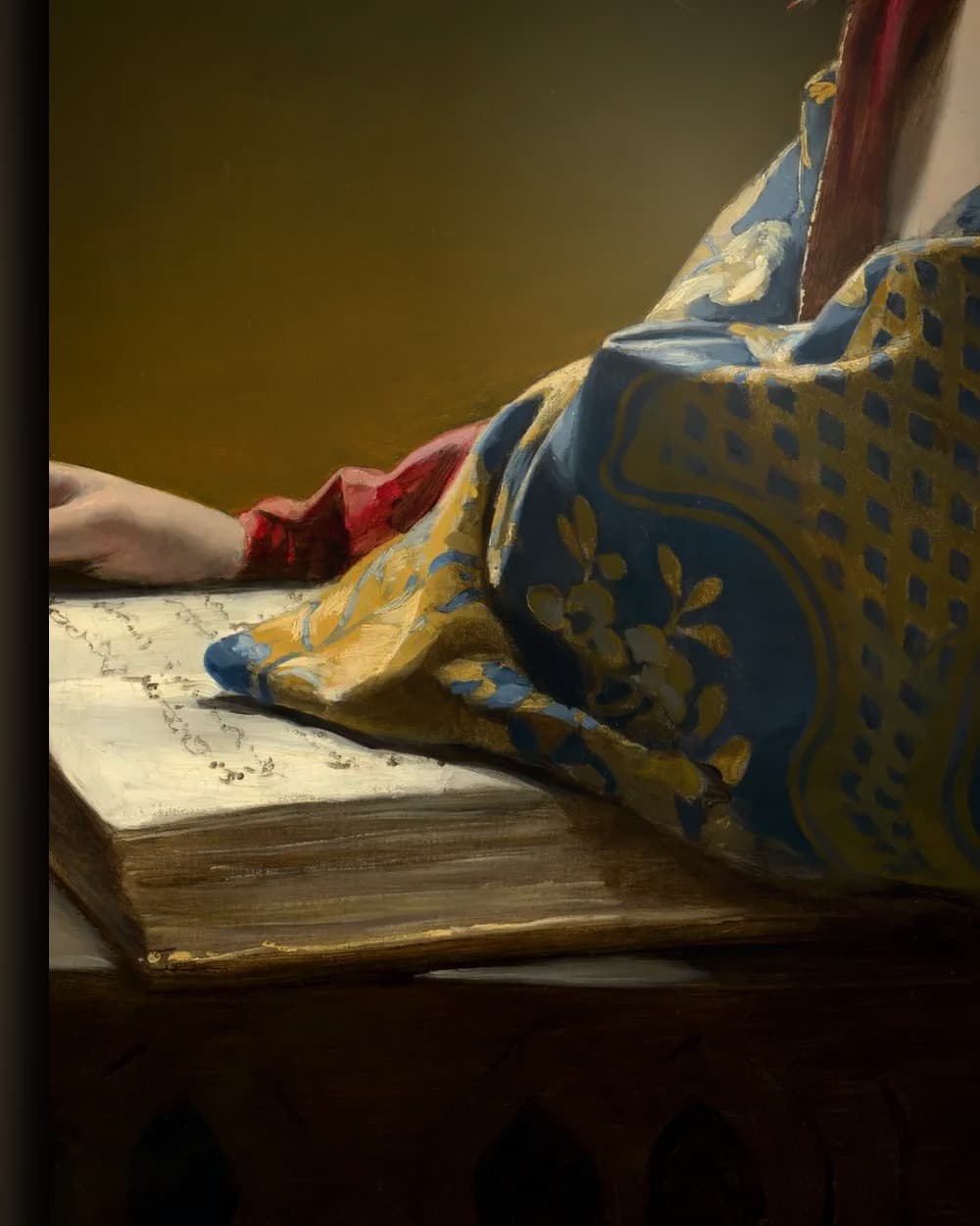 Materiaal en afwerking van De jonge oosterse vrouw in het wisselframe