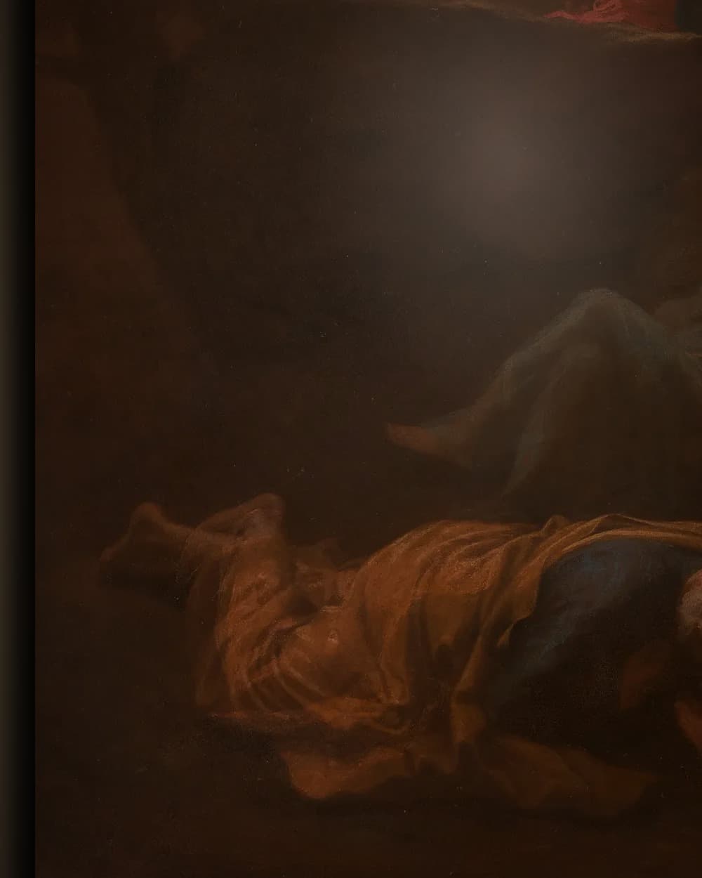 Materiaal en afwerking van De doodsangst in de hof van Getsemane in het wisselframe