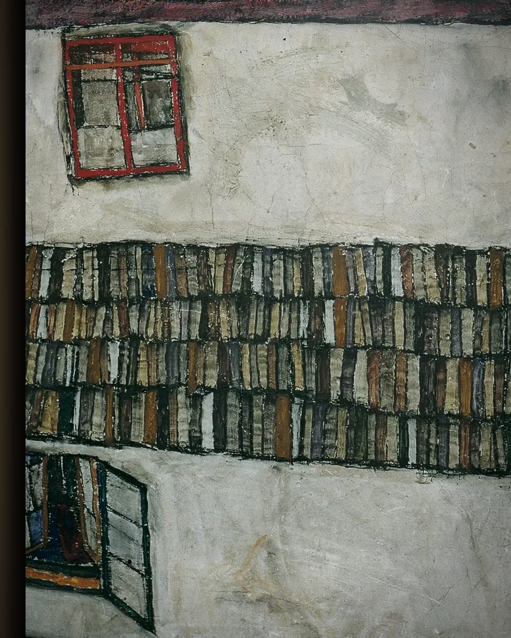 Materiaal en afwerking van Huismuur (raamwand) in het wisselframe
