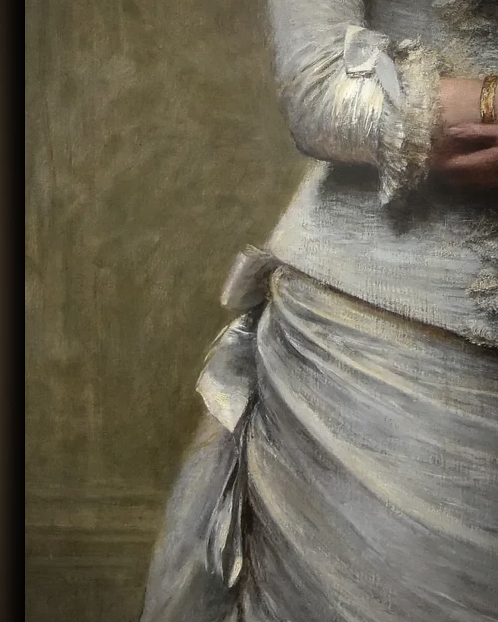 Materiaal en afwerking van Portret van Eva Callimachi-Catargi in het wisselframe