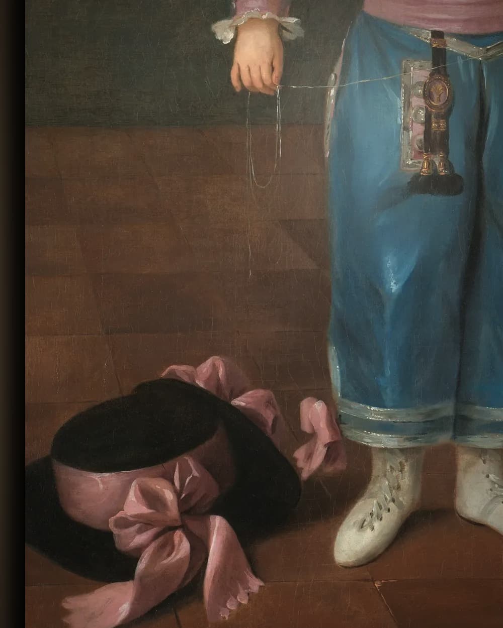 Materiaal en afwerking van Portret van Juan María Osorio in het wisselframe