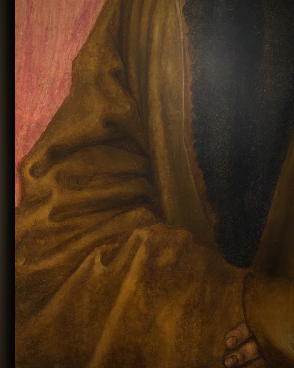 Materiaal en afwerking van Portret van Dürers vader in het wisselframe