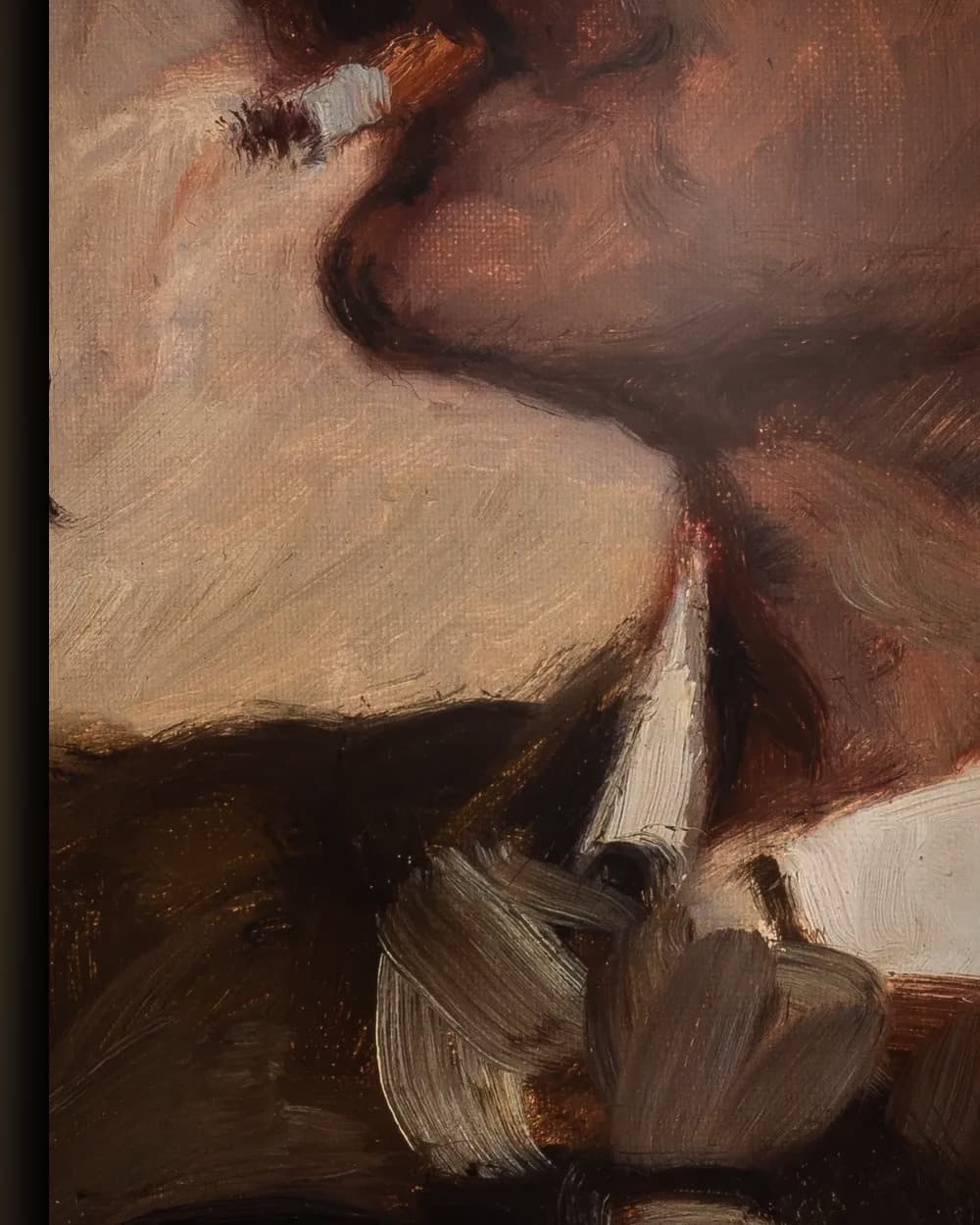 Materiaal en afwerking van Hans Gyde Petersen in het wisselframe