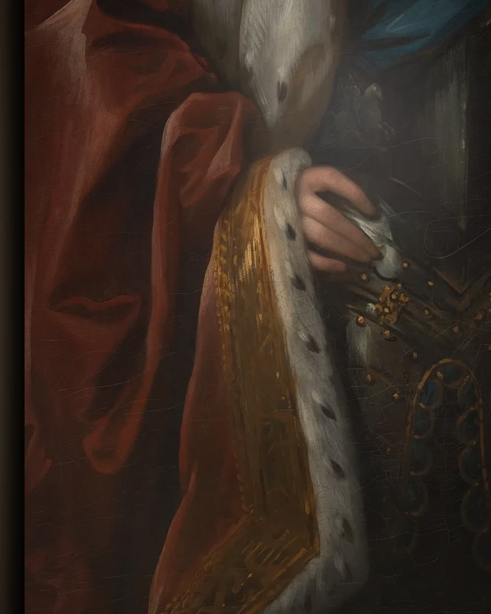 Materiaal en afwerking van George III in het wisselframe