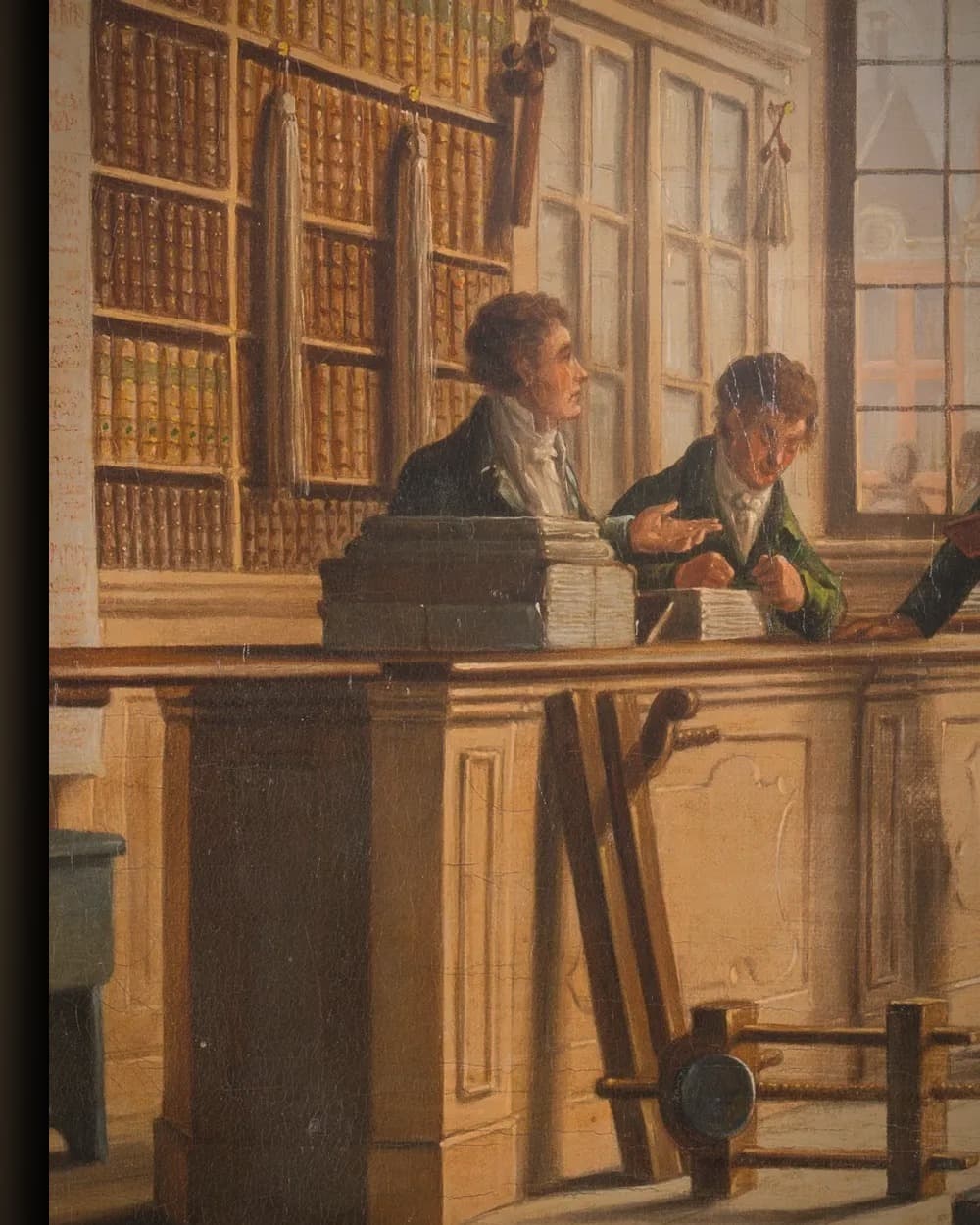 Materiaal en afwerking van De boekwinkel van Pieter Meijer Warnars (1792-1869) op de Vijgendam te Amsterdam in het wisselframe
