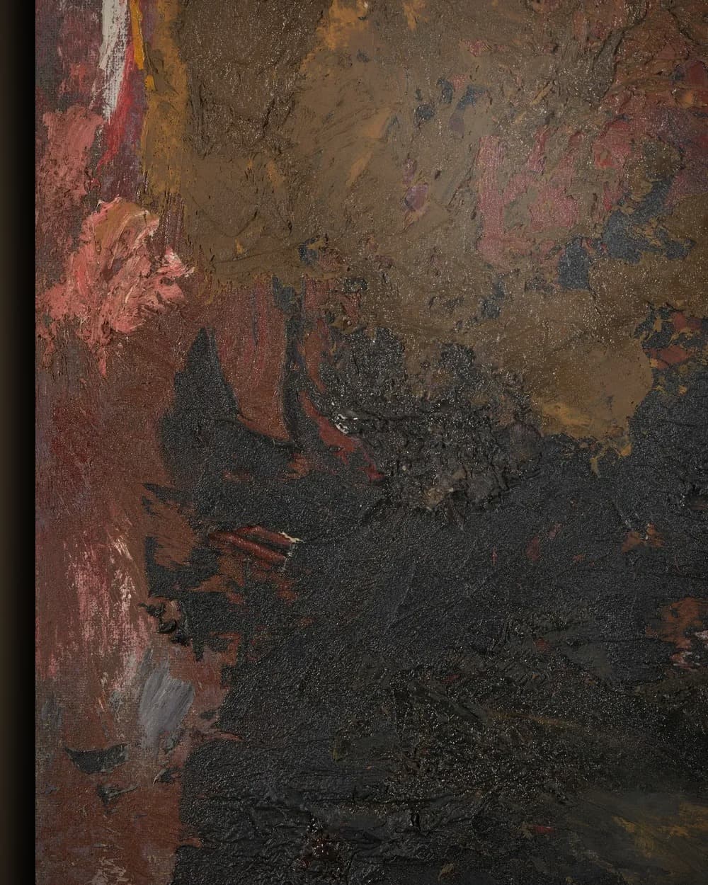 Materiaal en afwerking van Peinture criminelle 4/56 in het wisselframe