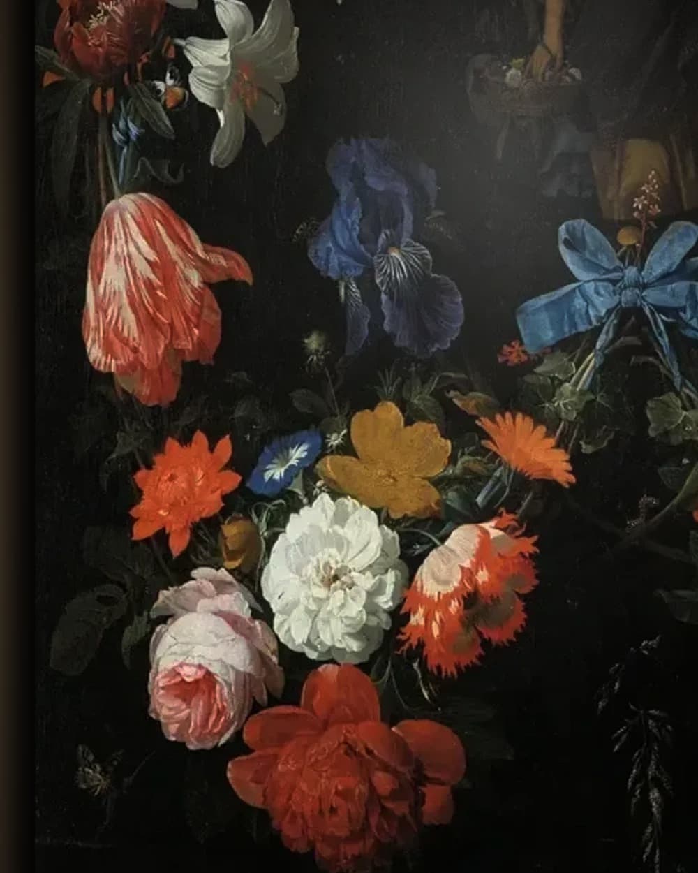 Materiaal en afwerking van Bloemenslinger in het wisselframe