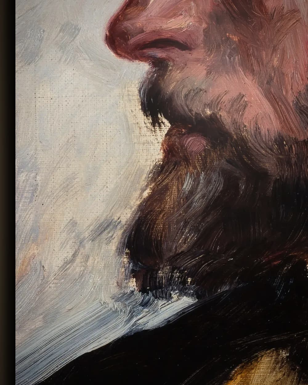 Materiaal en afwerking van J.F. Willumsen in het wisselframe