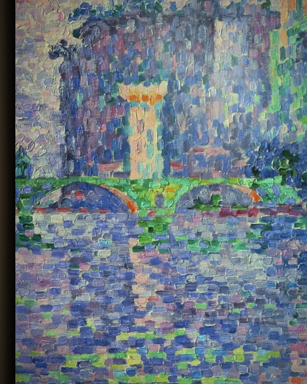 Materiaal en afwerking van Het pauselijk paleis, Avignon (1900) in het wisselframe