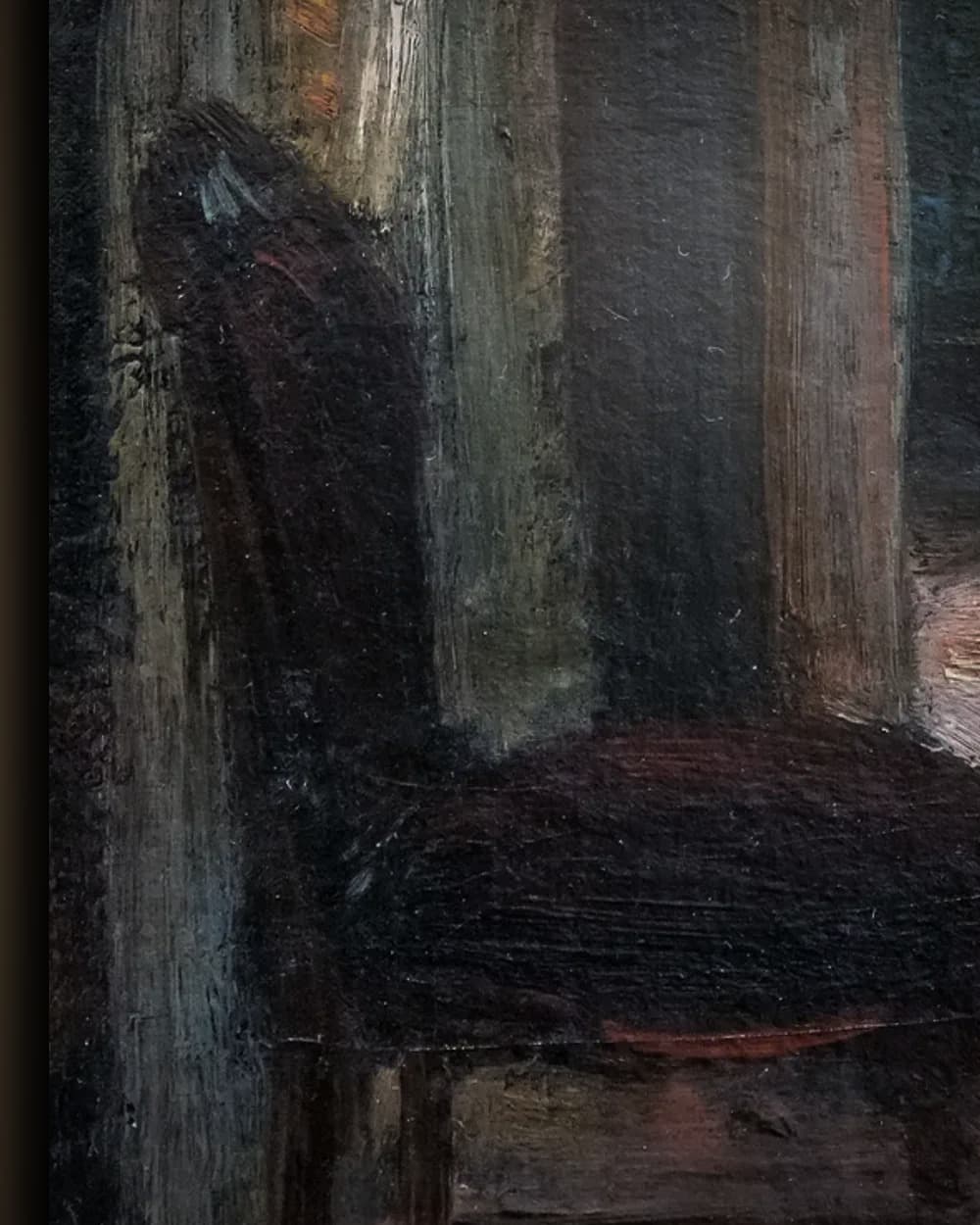 Materiaal en afwerking van De stoel bij het venster in het wisselframe