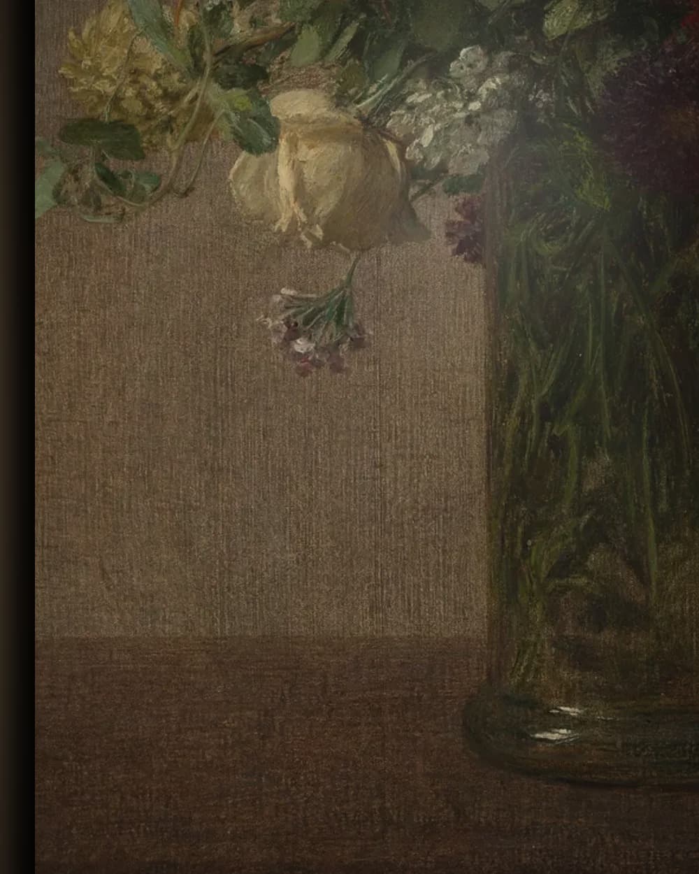 Materiaal en afwerking van Bloemen uit Normandië in het wisselframe