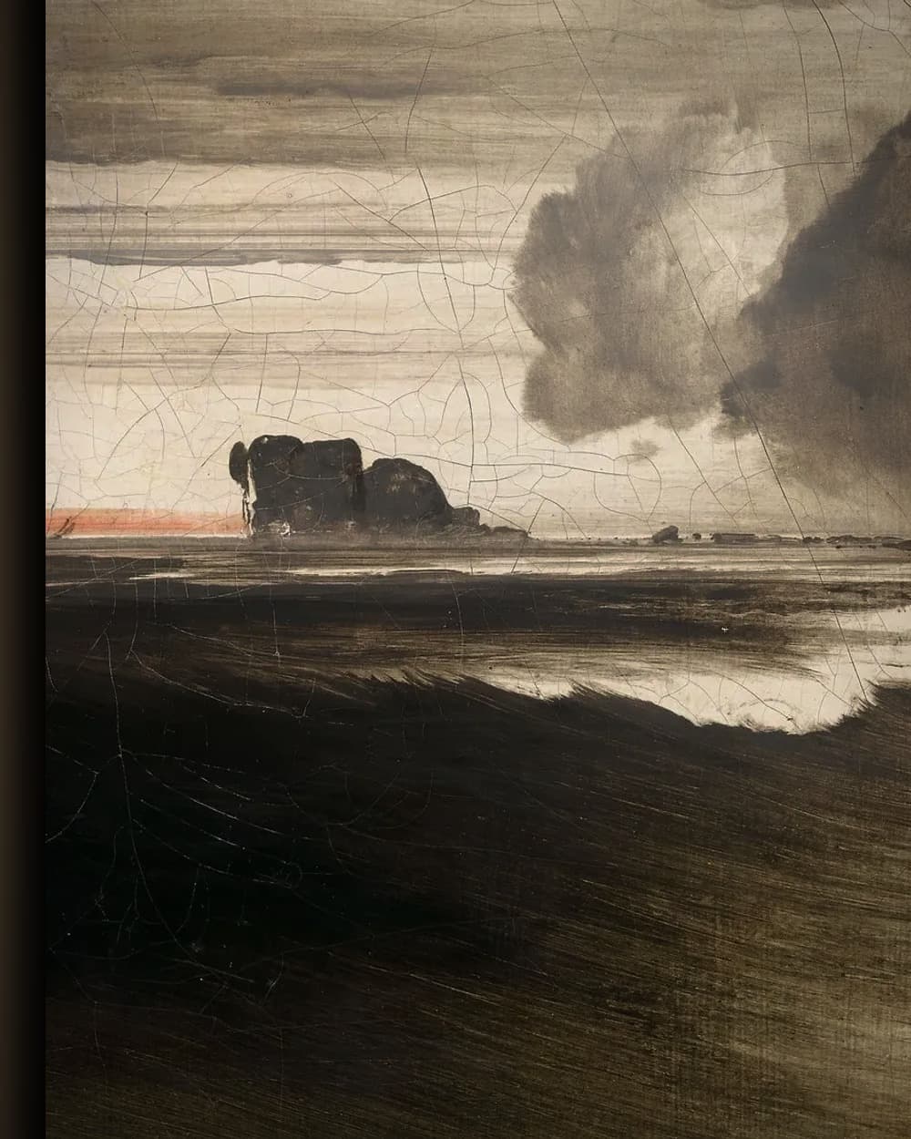 Materiaal en afwerking van Vuurtoren aan de Noorse kust in het wisselframe