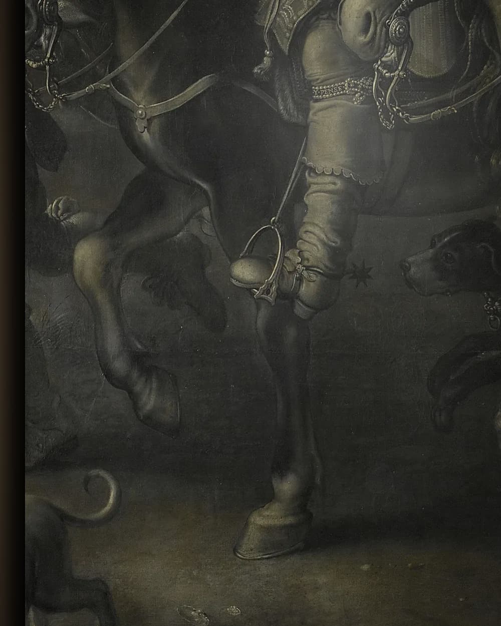 Materiaal en afwerking van Frederik V, keurvorst van de Palts en koning van Bohemen in het wisselframe