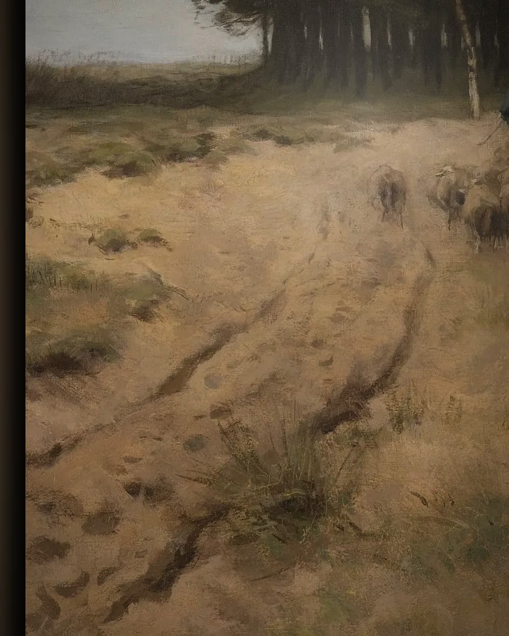 Materiaal en afwerking van Schapen op de heide in het wisselframe
