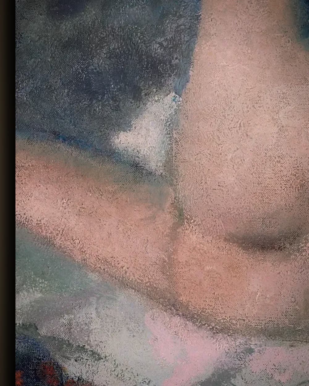 Materiaal en afwerking van Na het bad in het wisselframe
